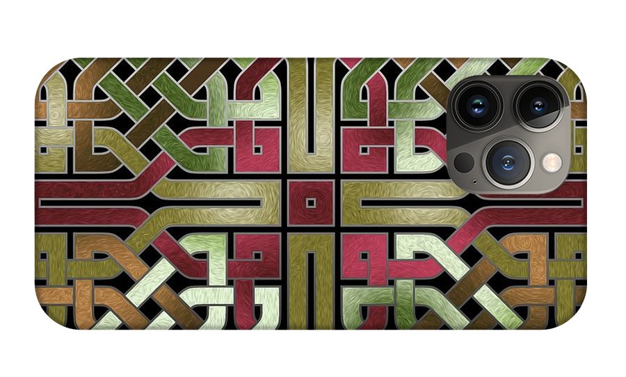 Earthtone Celtic Knot Square - Phone Case