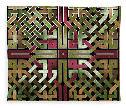 Earthtone Celtic Knot Square - Blanket