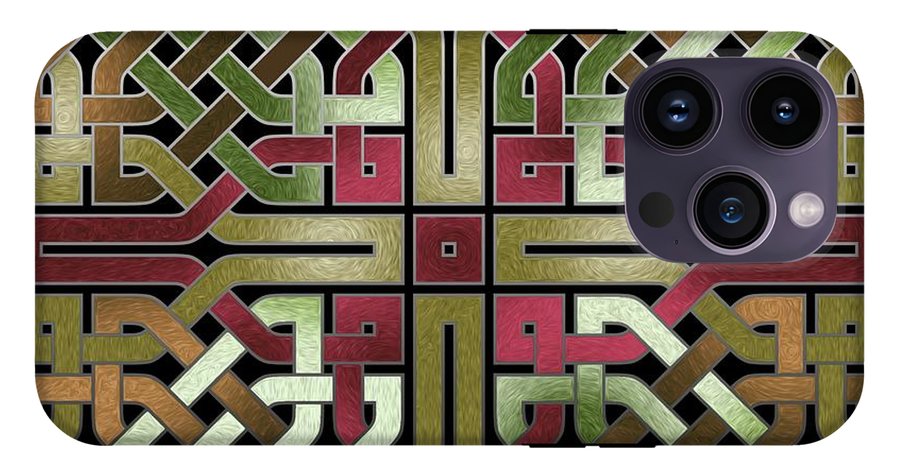 Earthtone Celtic Knot Square - Phone Case