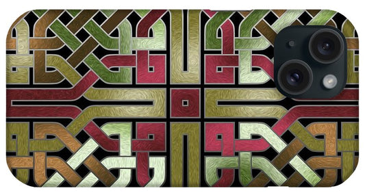 Earthtone Celtic Knot Square - Phone Case