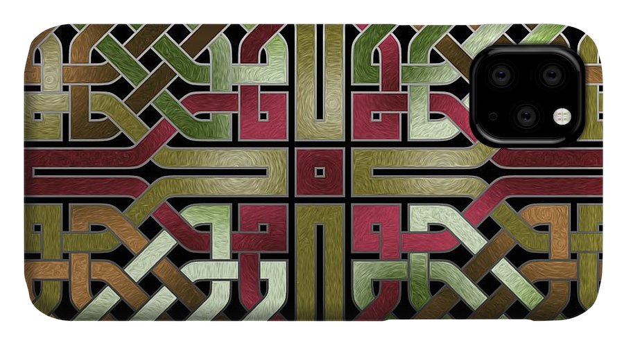 Earthtone Celtic Knot Square - Phone Case