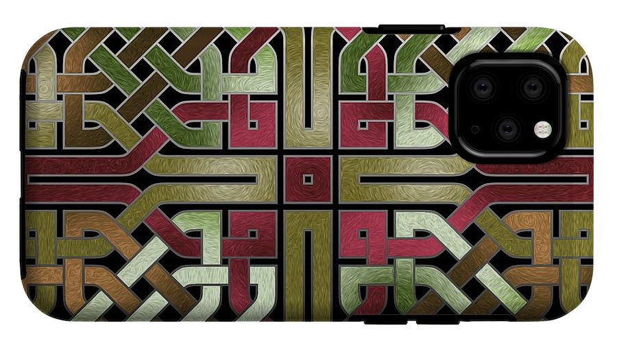 Earthtone Celtic Knot Square - Phone Case