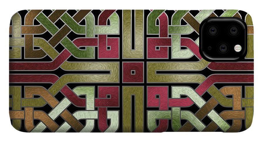 Earthtone Celtic Knot Square - Phone Case