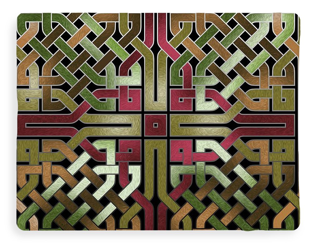 Earthtone Celtic Knot Square - Blanket