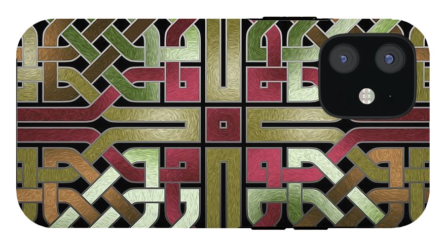 Earthtone Celtic Knot Square - Phone Case