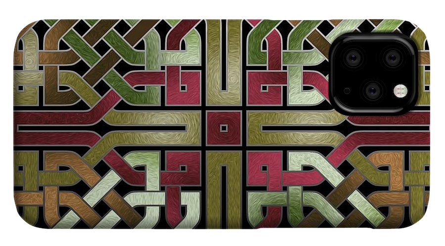 Earthtone Celtic Knot Square - Phone Case