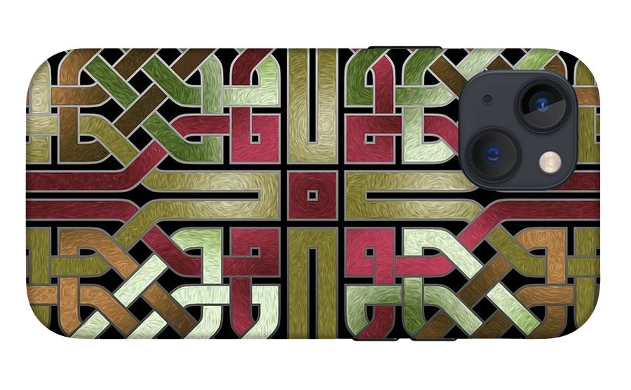 Earthtone Celtic Knot Square - Phone Case