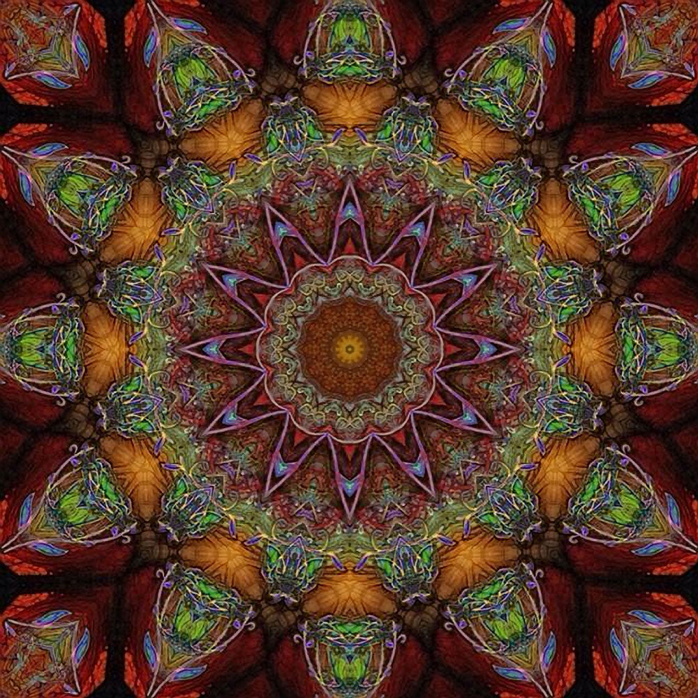 Earthy Kaleidoscope Digital Image Download