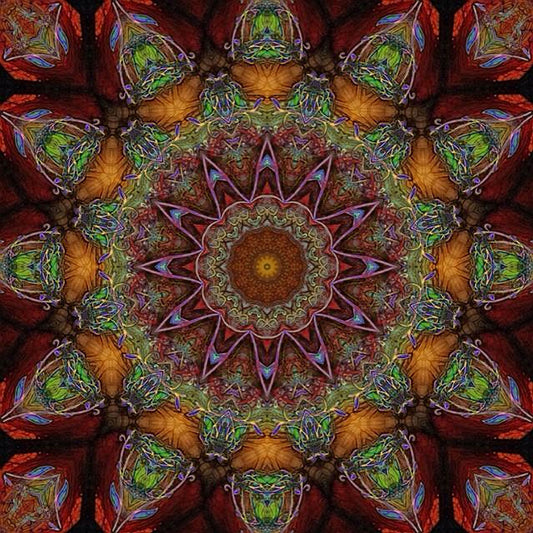 Earthy Kaleidoscope Digital Image Download