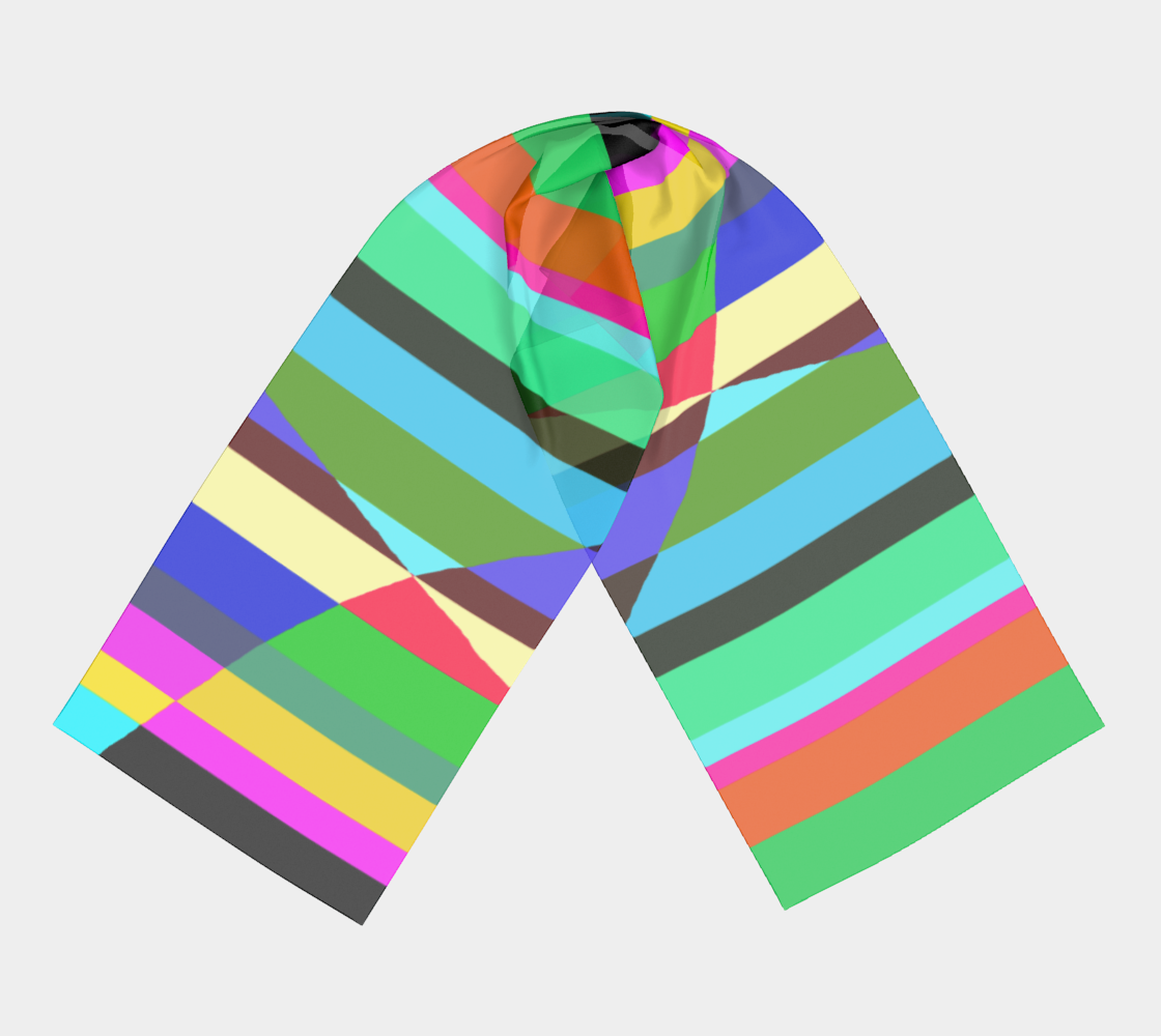 Stripes Interrupted Long Scarf