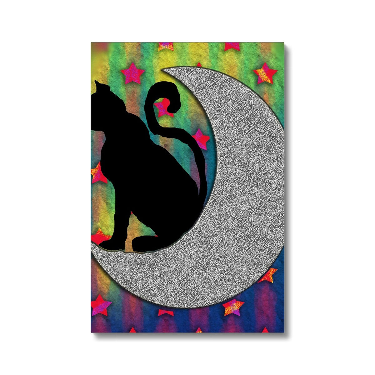 Cat On A Moon Eco Canvas
