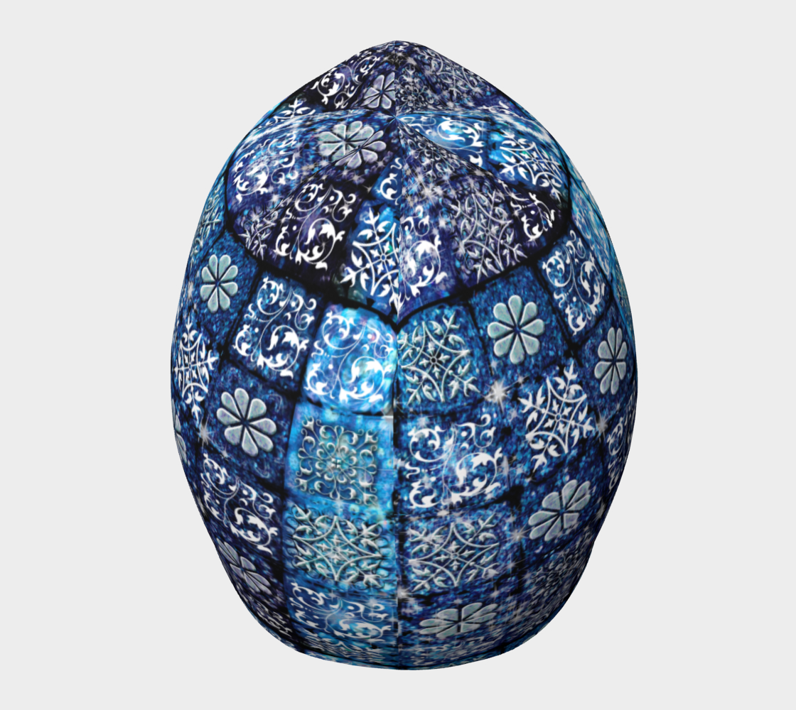 Blue Ice Crystals Hat