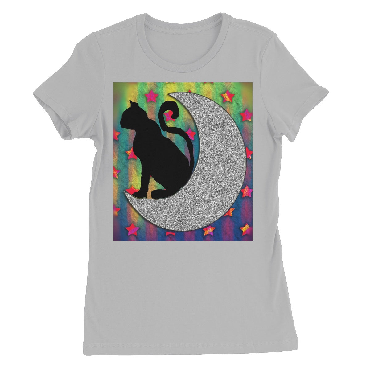 Cat On A Moon Women's Favourite T-Shirt