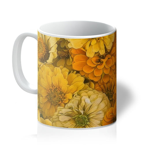 Yellow Zinnias Mug