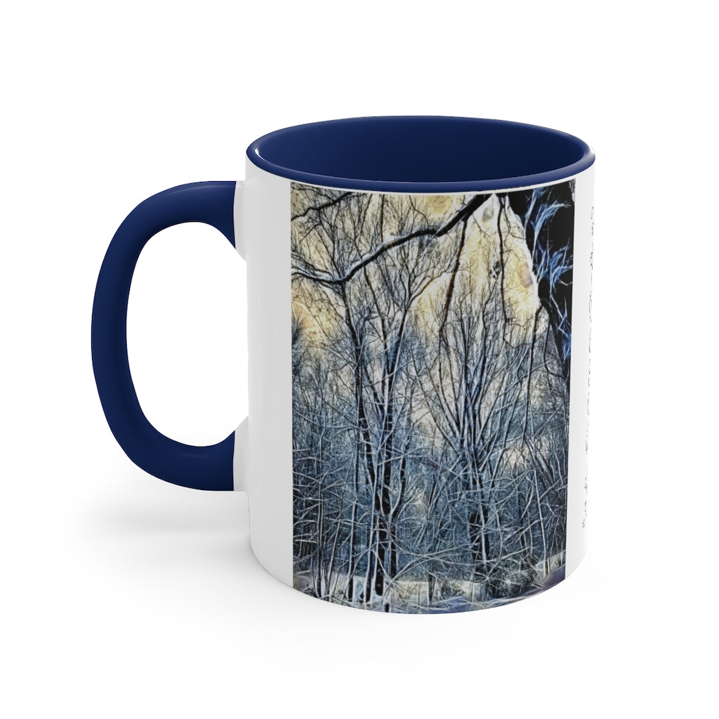 4 Oclock Winter Landscape Accent Coffee Mug, 11oz
