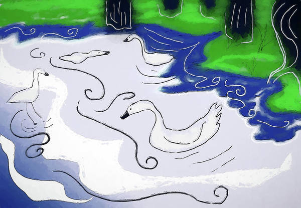 Egrets - Art Print