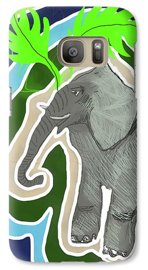Elephant Sandy Blue - Phone Case