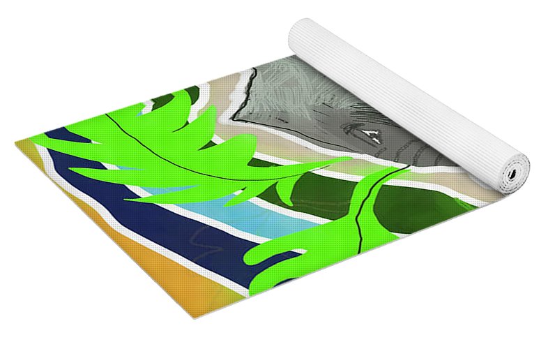 Elephant Sandy Blue - Yoga Mat