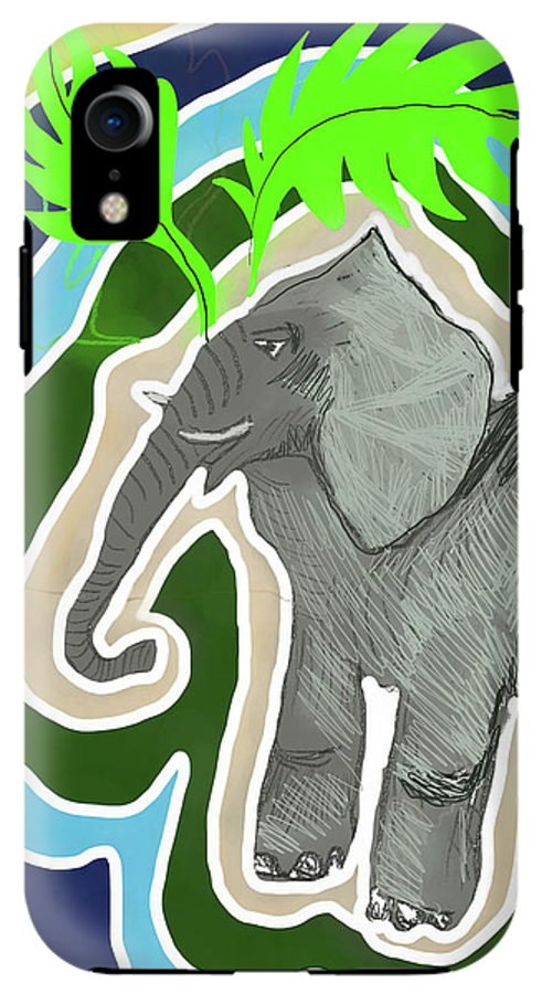 Elephant Sandy Blue - Phone Case