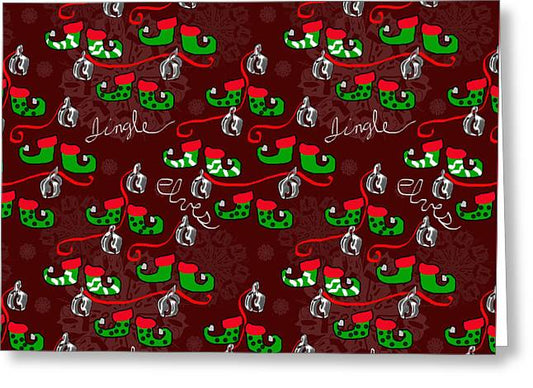 Elves Jingle - Greeting Card