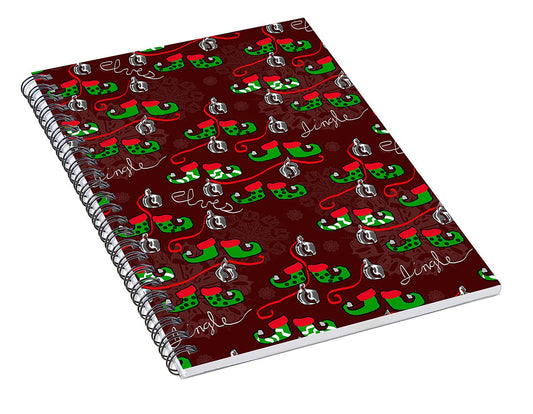 Elves Jingle - Spiral Notebook