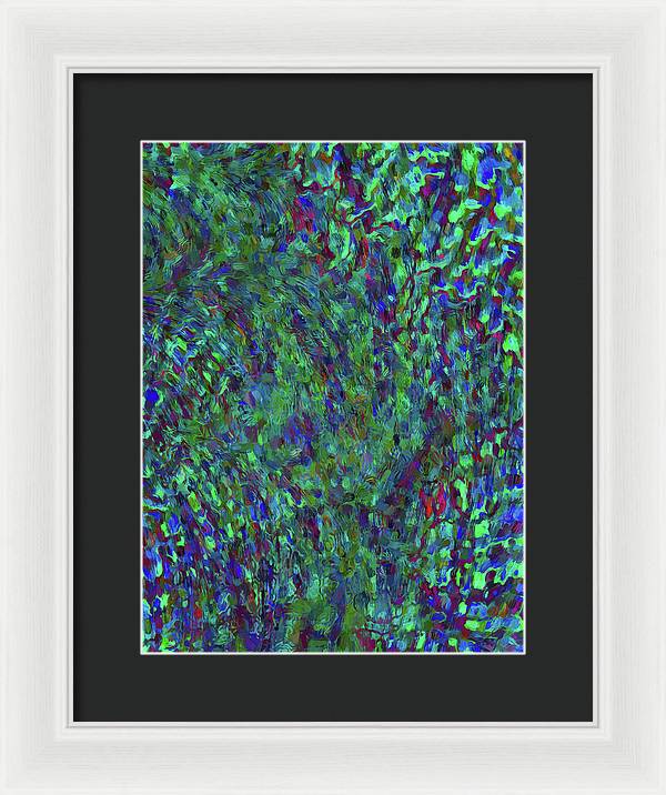 Essence Of A Peacock - Framed Print