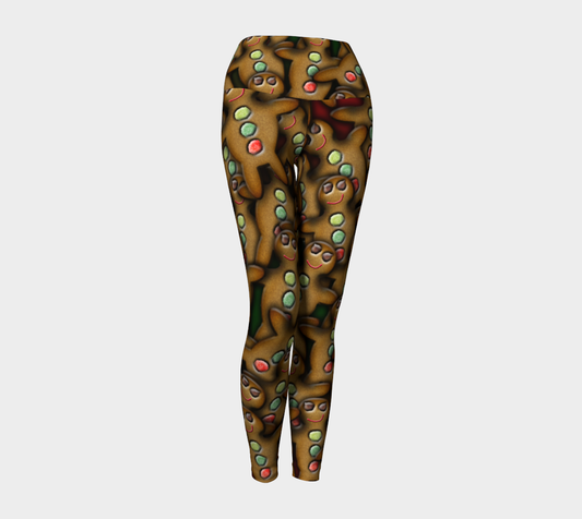 Gingerbread Cookie Yoga Leggings
