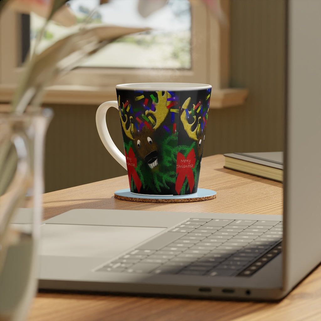Merry Chrismoose Latte Mug, 12oz