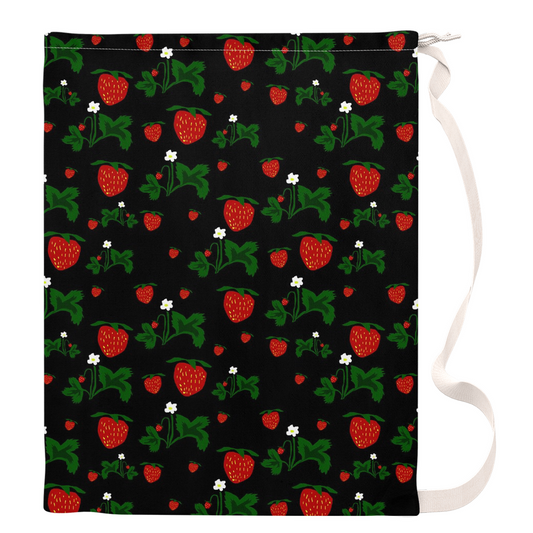 Wild Strawberries Laundry Bags