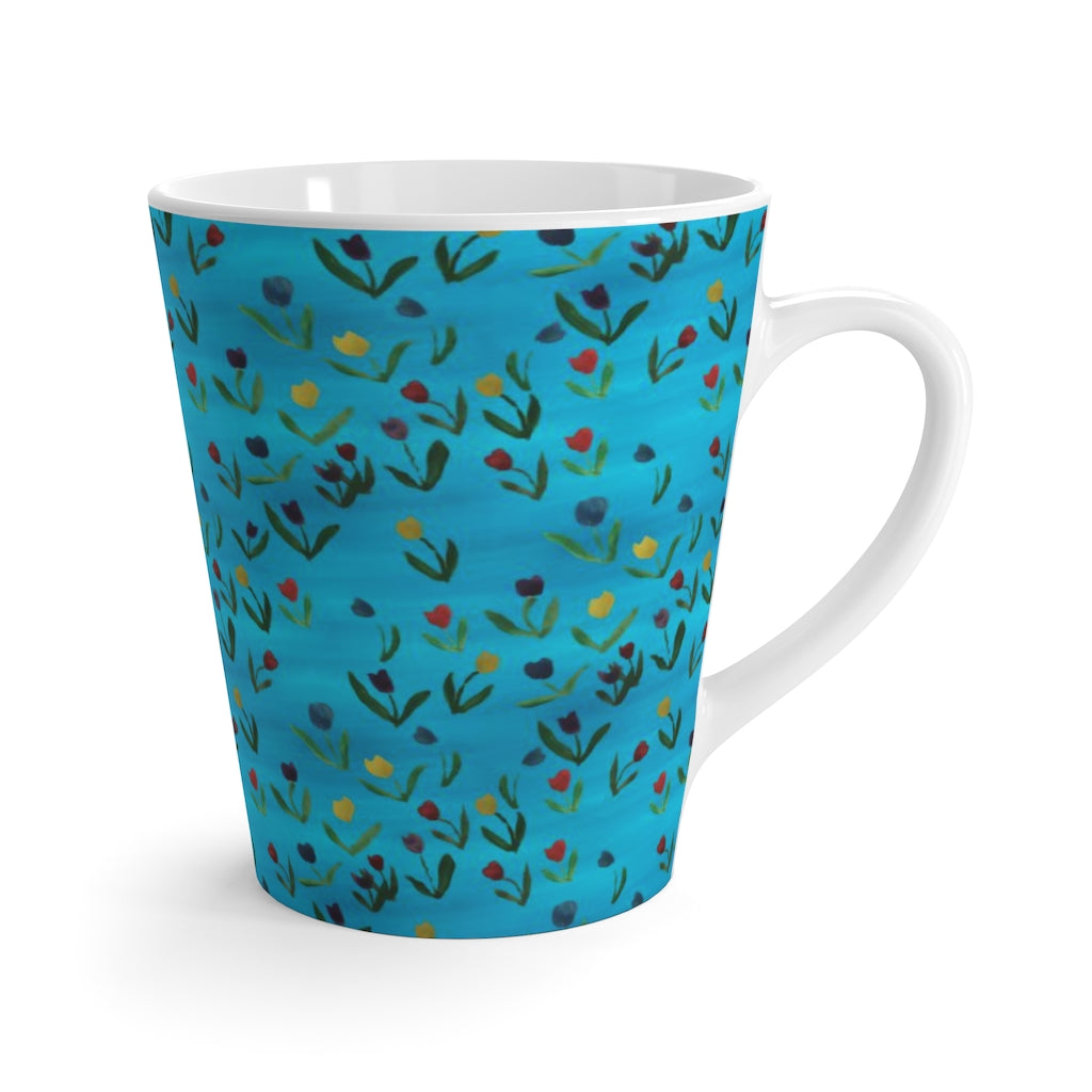 Tulips Pattern Latte mug