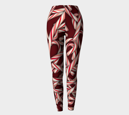 Candy Cane Pattern Leggings