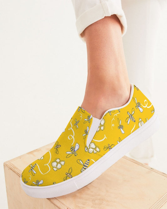 Honey B ees Women's Slip-On Canvas Shoe