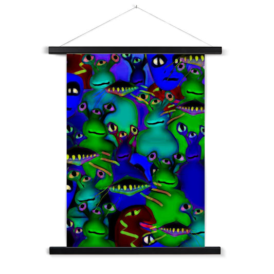 Aliens Collage Fine Art Print with Hanger