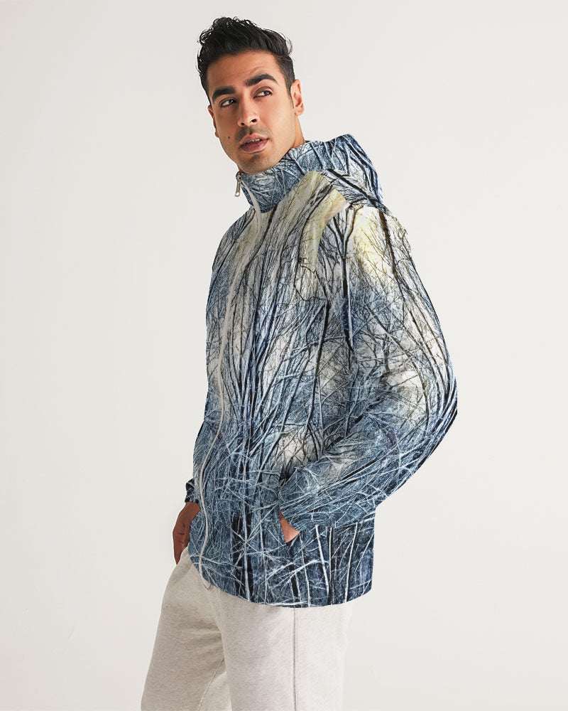 4 Oclock Winter Landscape Men's Windbreaker