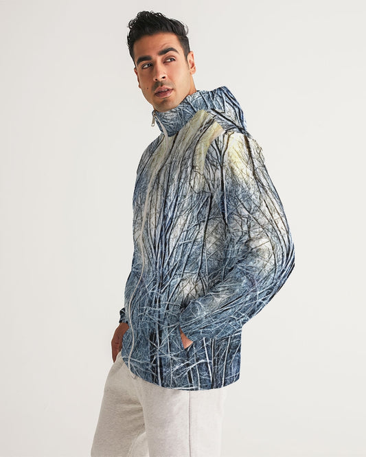 4 Oclock Winter Landscape Men's Windbreaker