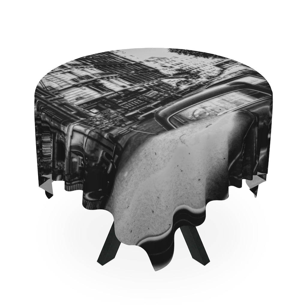 Paris Street 1967 Tablecloth