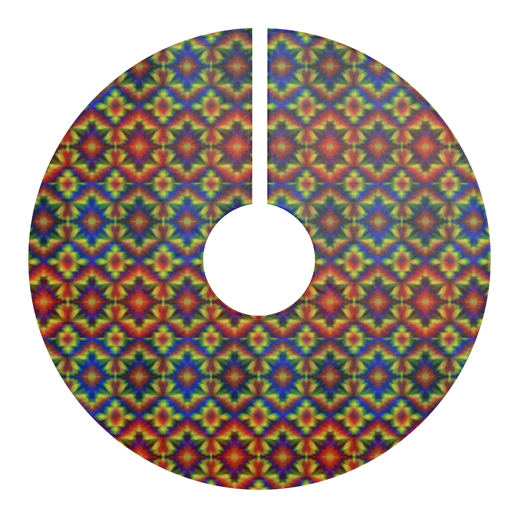 Carnival Kaleidoscope Christmas Tree Skirts