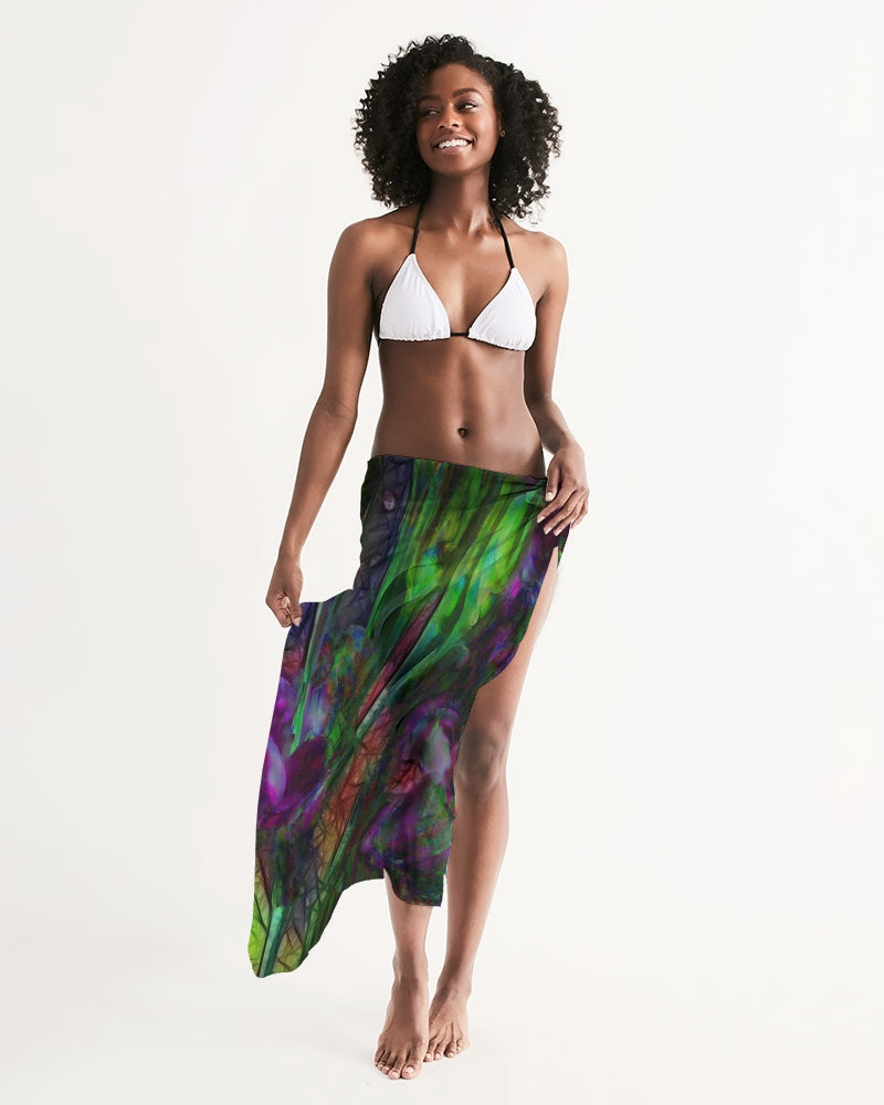 Abstract Pink Carnations Swim Cover Up