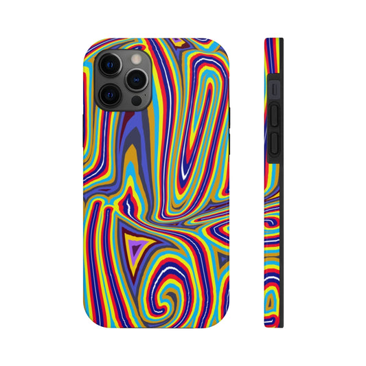 Curly Swirls Rainbow Case Mate Tough Phone Cases