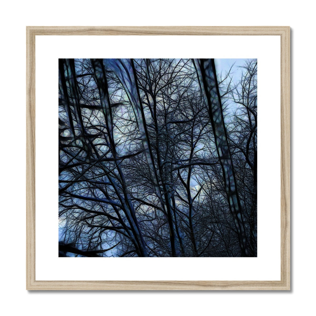 Twilight Icicles Framed & Mounted Print