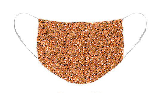 Fall Candy Corn Pattern - Face Mask