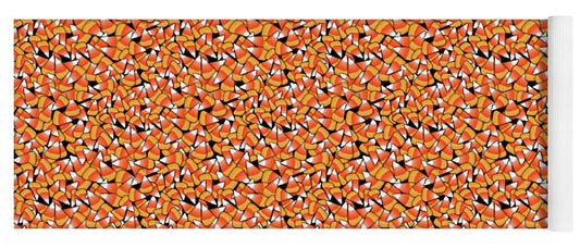 Fall Candy Corn Pattern - Yoga Mat