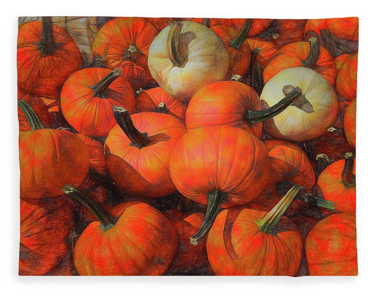 Fall Pumpkin Pile - Blanket