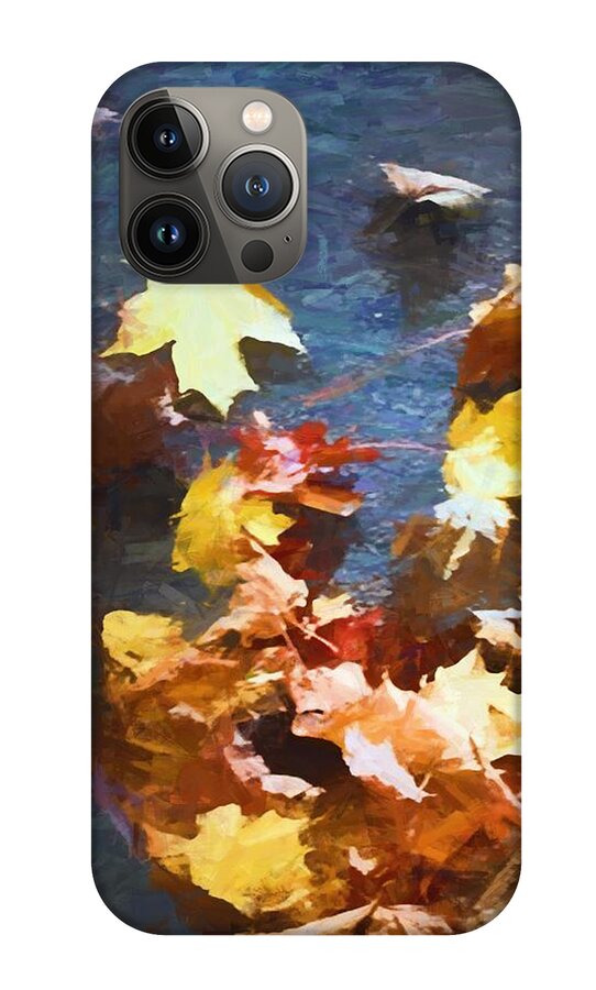 Fall Sidewalk Leaves - Phone Case