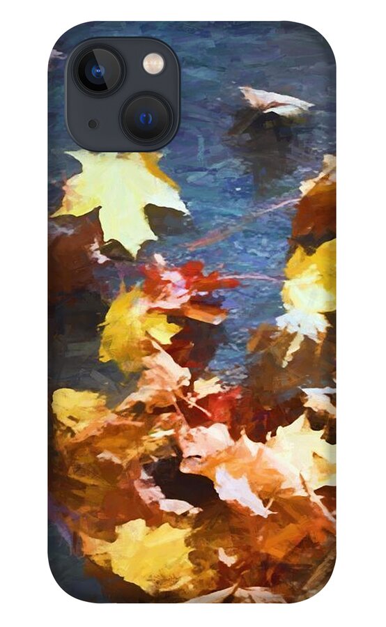 Fall Sidewalk Leaves - Phone Case