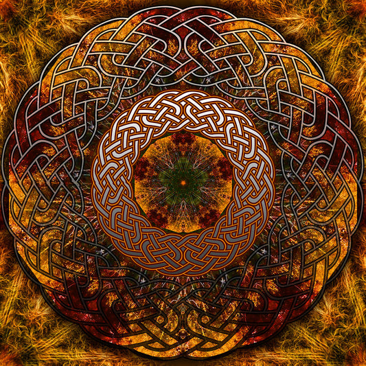 Fall Celtic Knot digital Image Download