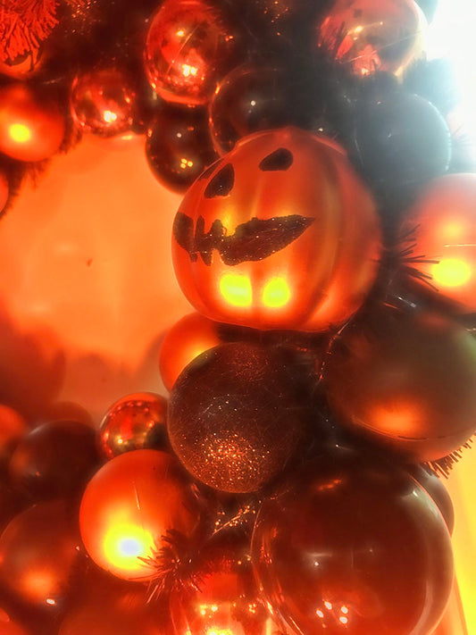 Fall Disco Pumpkin Wreath Digital Image Download