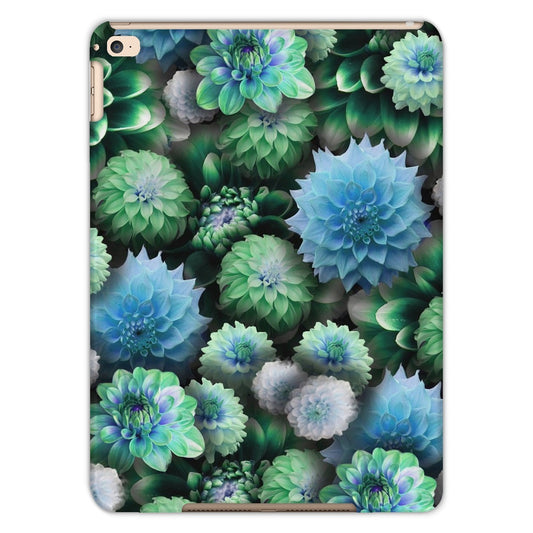 Blue Green Dahlias Tablet Cases