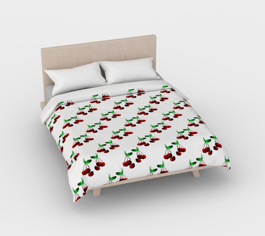Cherries Pattern Duvet Cover