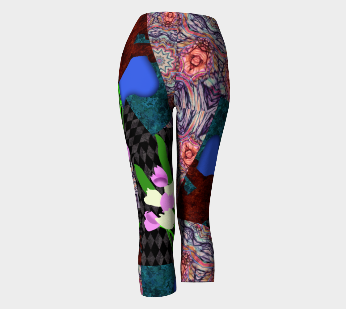 The Cat and The Tulips Capris
